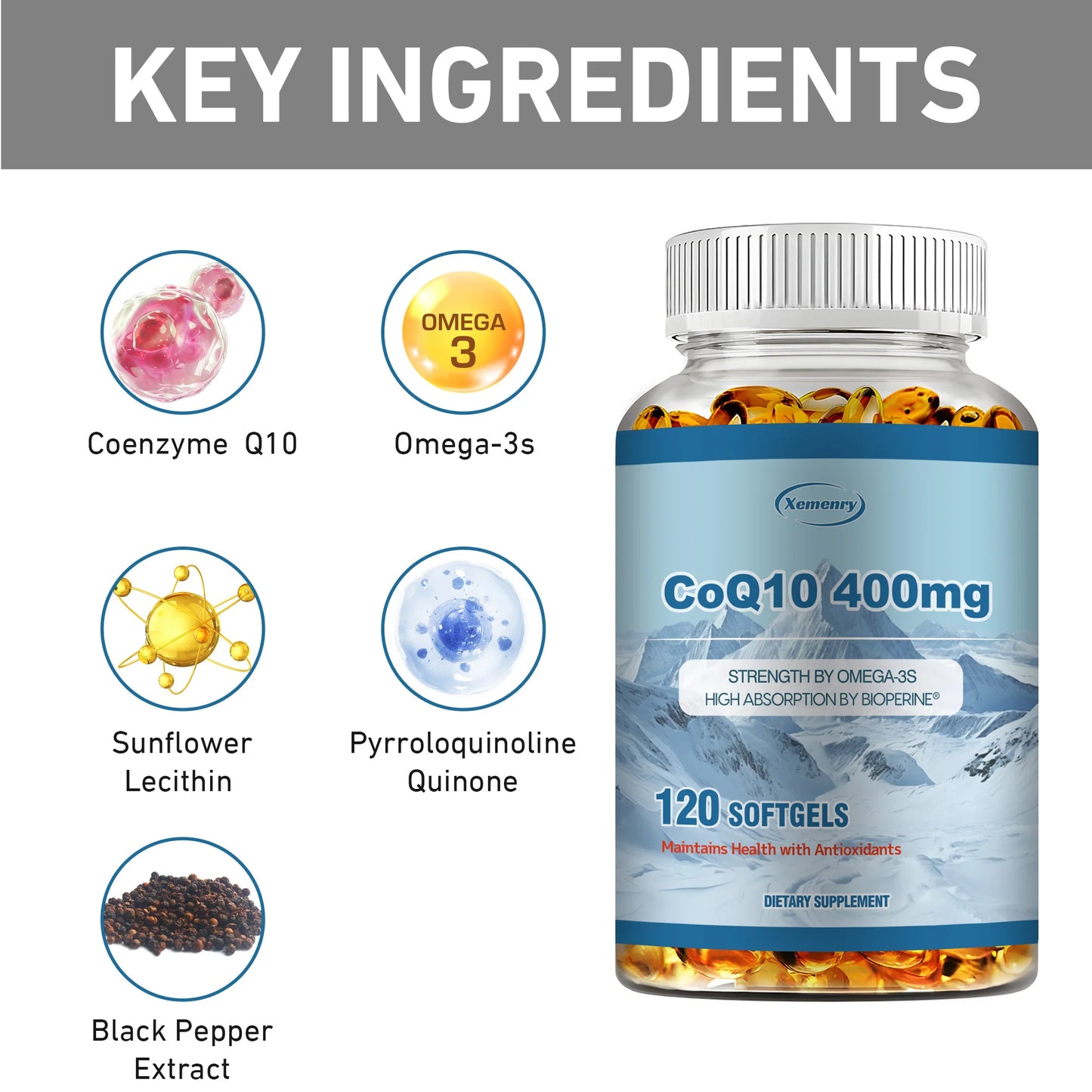 Clinical Strength CoQ10 400mg Support